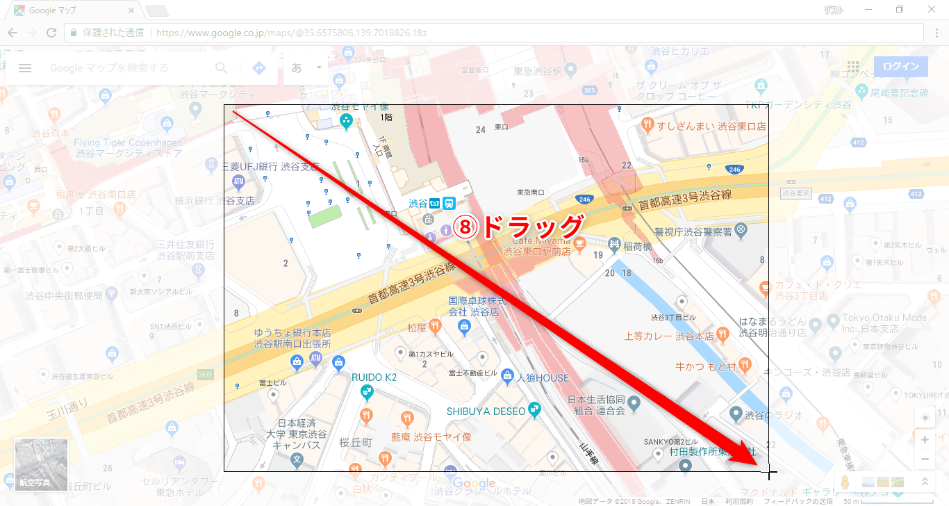 地図データ ©2018 Google、ZENRIN