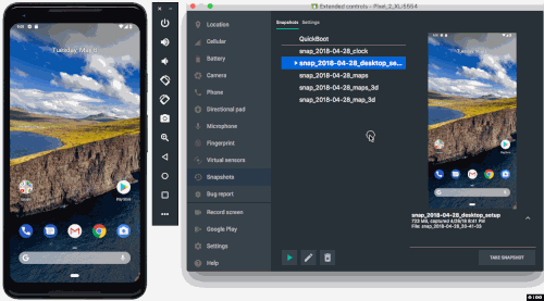 好みの状態でスナップショットを作成し、2秒以内でスナップショットを開始