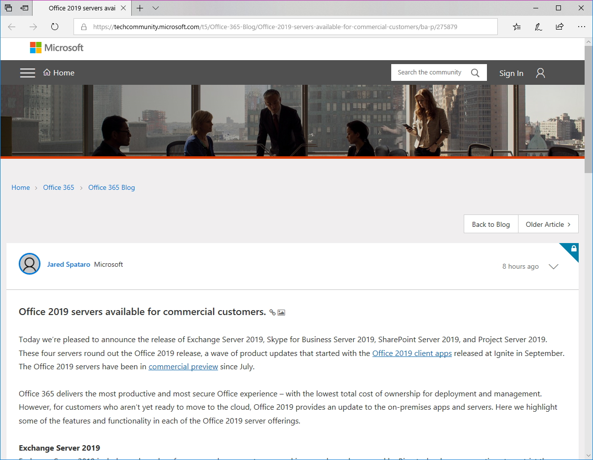 同社の公式コミュニティ“Microsoft Tech Community”