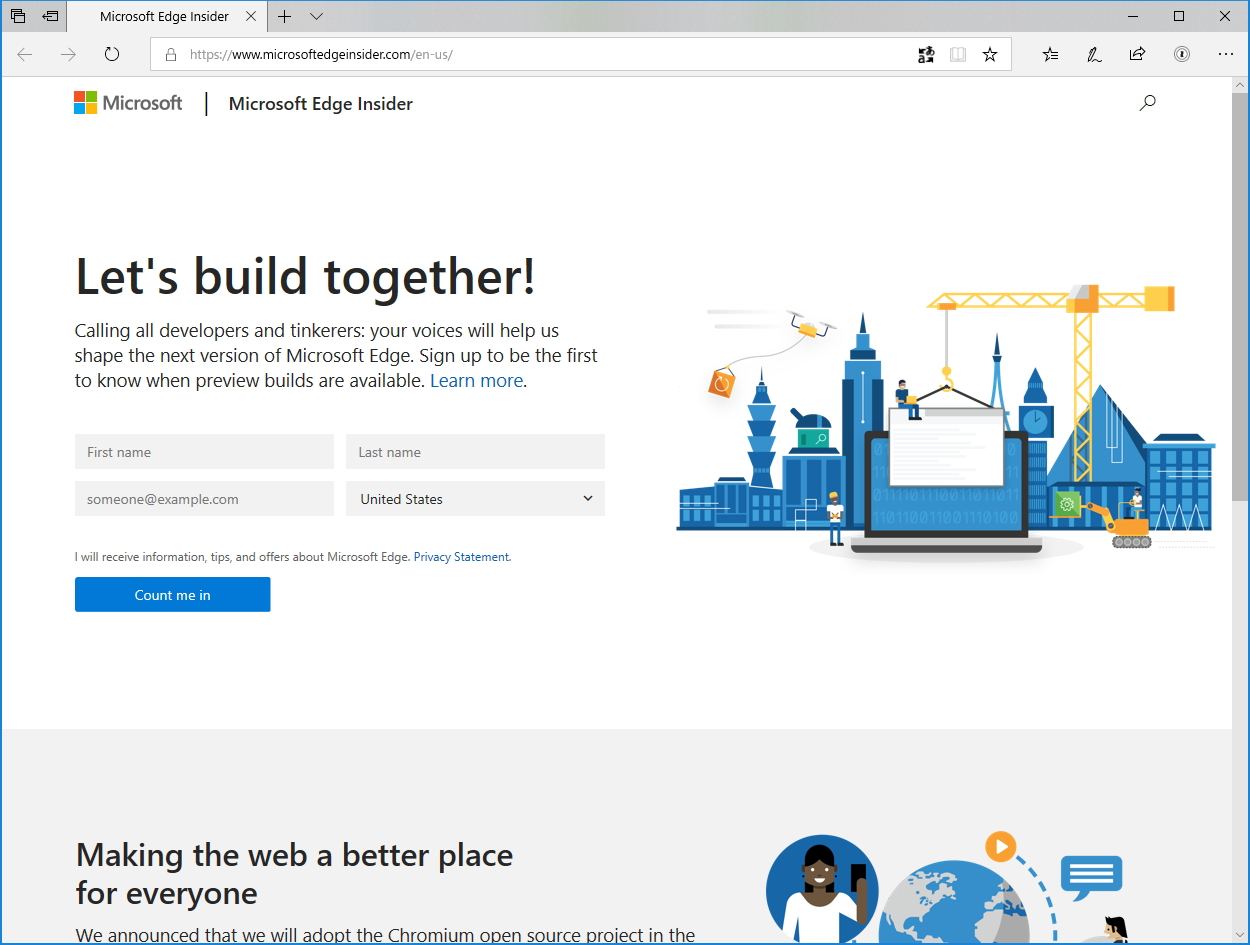 “Microsoft Edge Insider”