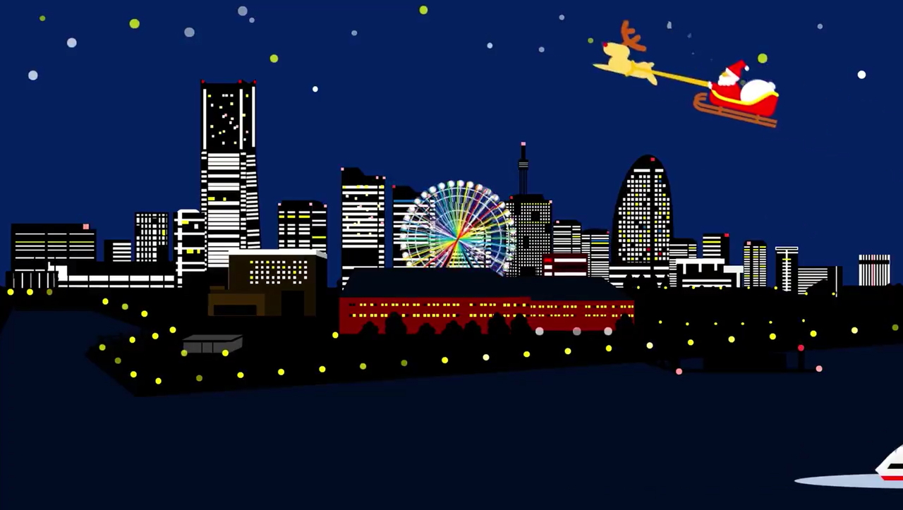 ロマンチックな夜の“みなとみらい”まで再現