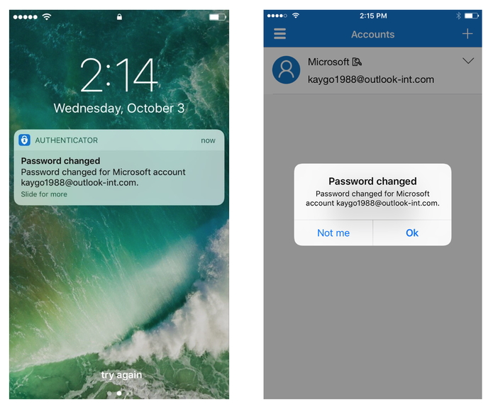 「Microsoft Authenticator」にセキュリティ通知が追加
