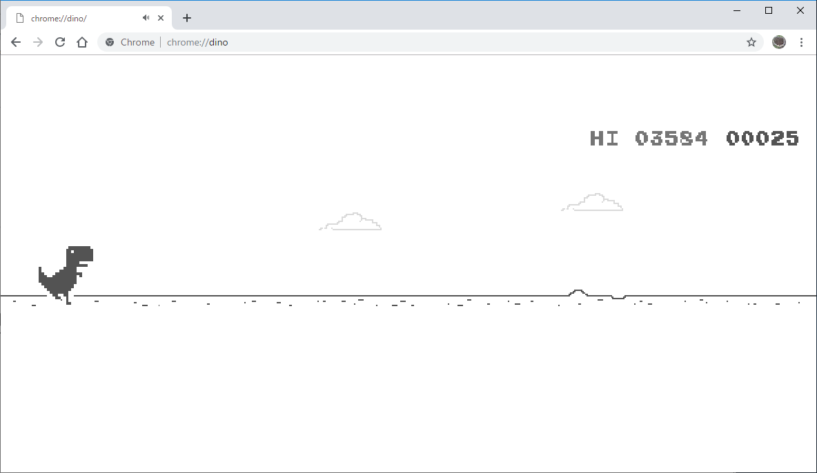 「Google Chrome」の恐竜ゲームでハイスコアを保存できるように