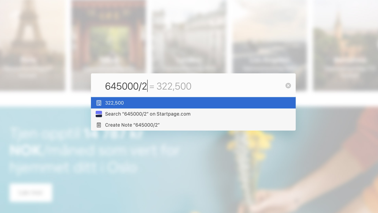 “クイック コマンド”で簡単な計算を行えるように