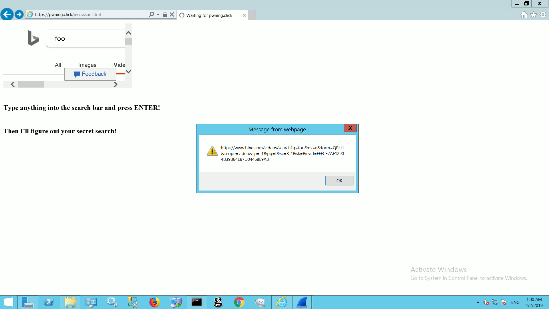 James Lee氏が公開したPoCサイト
