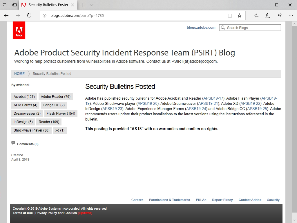 同社の公式ブログ
