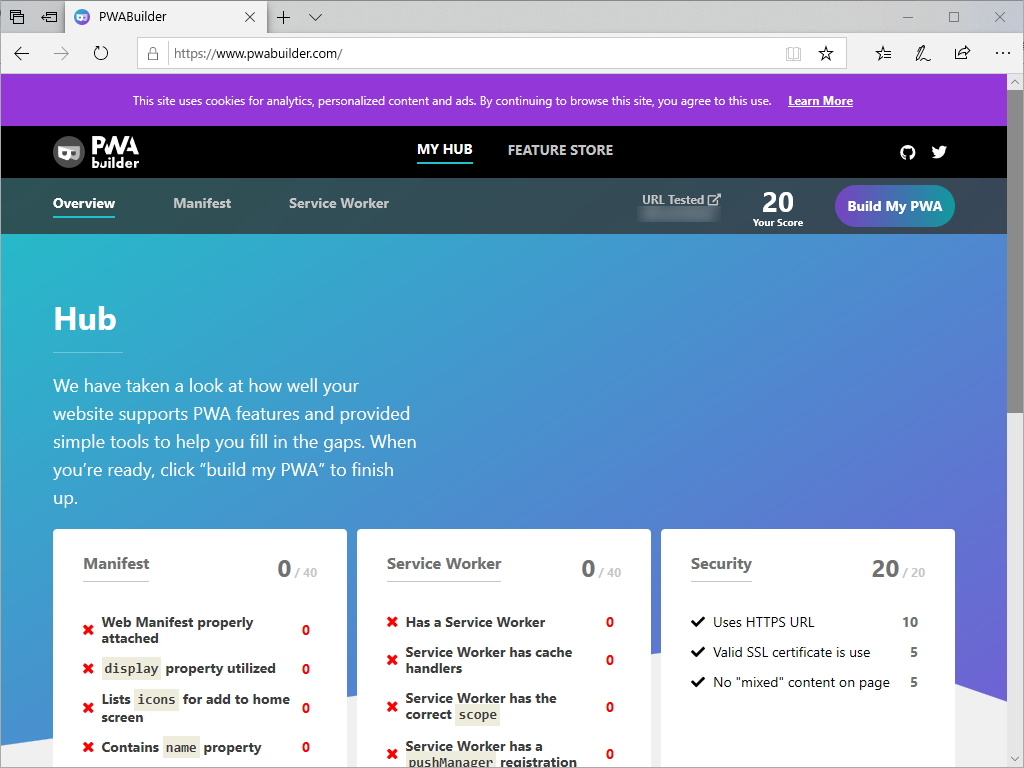 既存のWebサイト・アプリをスキャンして“PWA”への対応状況をチェック