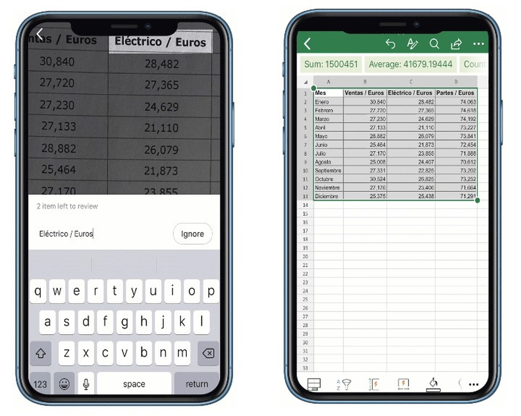 紙のテーブルデータを「Excel」に取り込む機能がiOSでも一般利用可能に