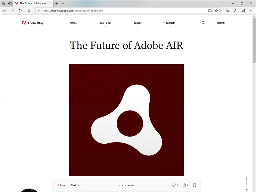 Adobe、「AIR」のサポートと機能開発をサムスン電子子会社に移管