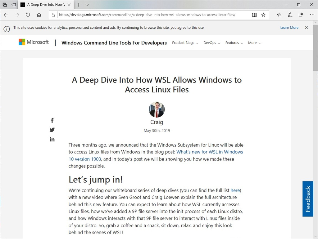 公式ブログ“Windows Command Line Tools For Developers”
