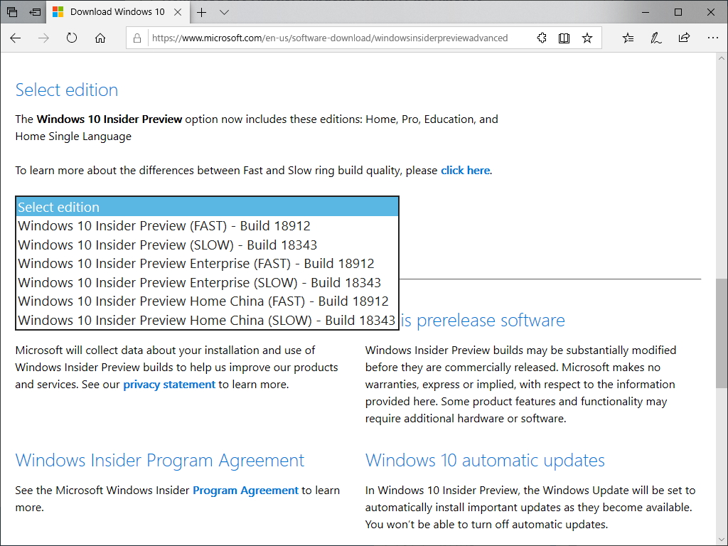 Microsoft、「Windows 10 20H1」Build 18912のISOイメージファイルを公開