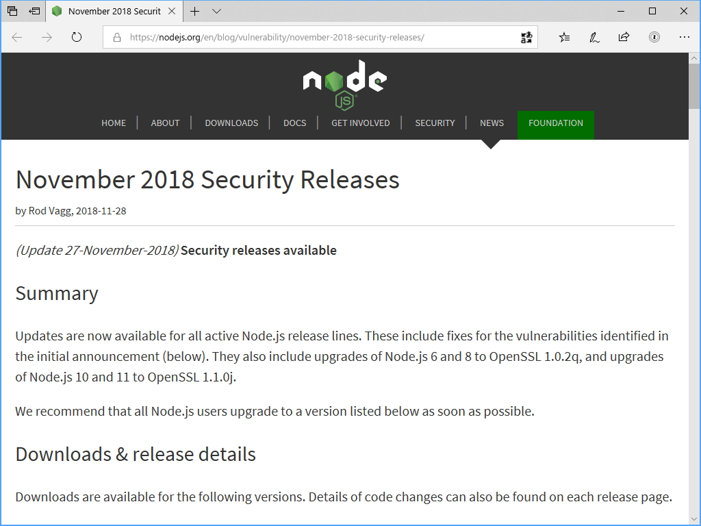 公式サイトのリリース