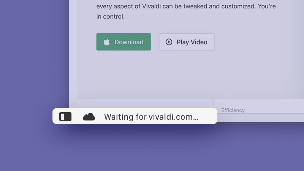 ステータスバーがアップデートされ、読み込み中のページの状況が詳細に表示されるように