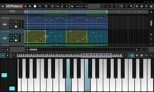 無料の統合音楽制作ツール Zenbeats をローランドが公開 タッチ操作で演奏可能 窓の杜