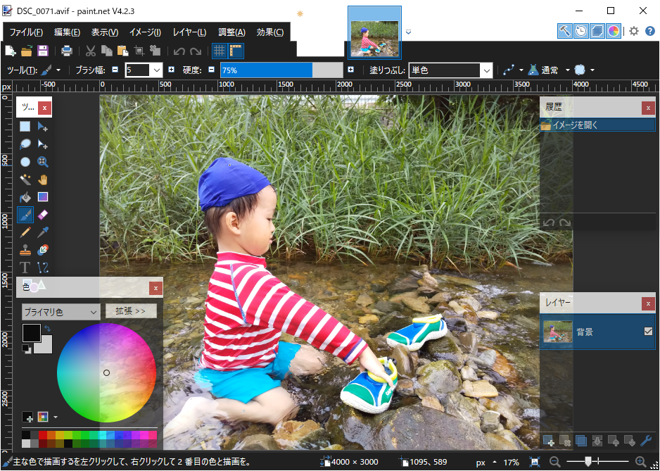 「paint.net」v4.2.2