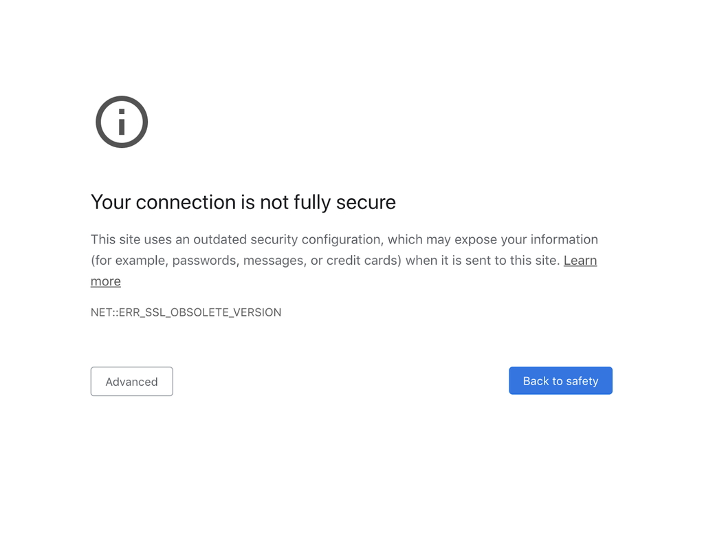 「Google Chrome 81」ではインタースティシャル警告が表示されるように