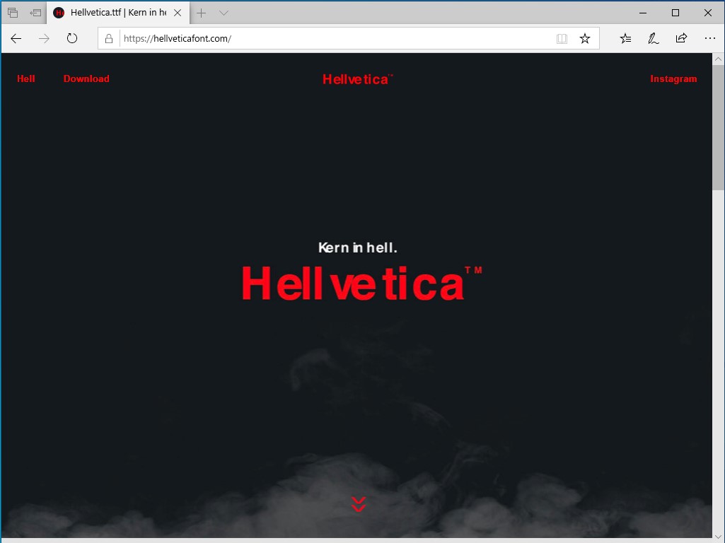 「HELLvetica」