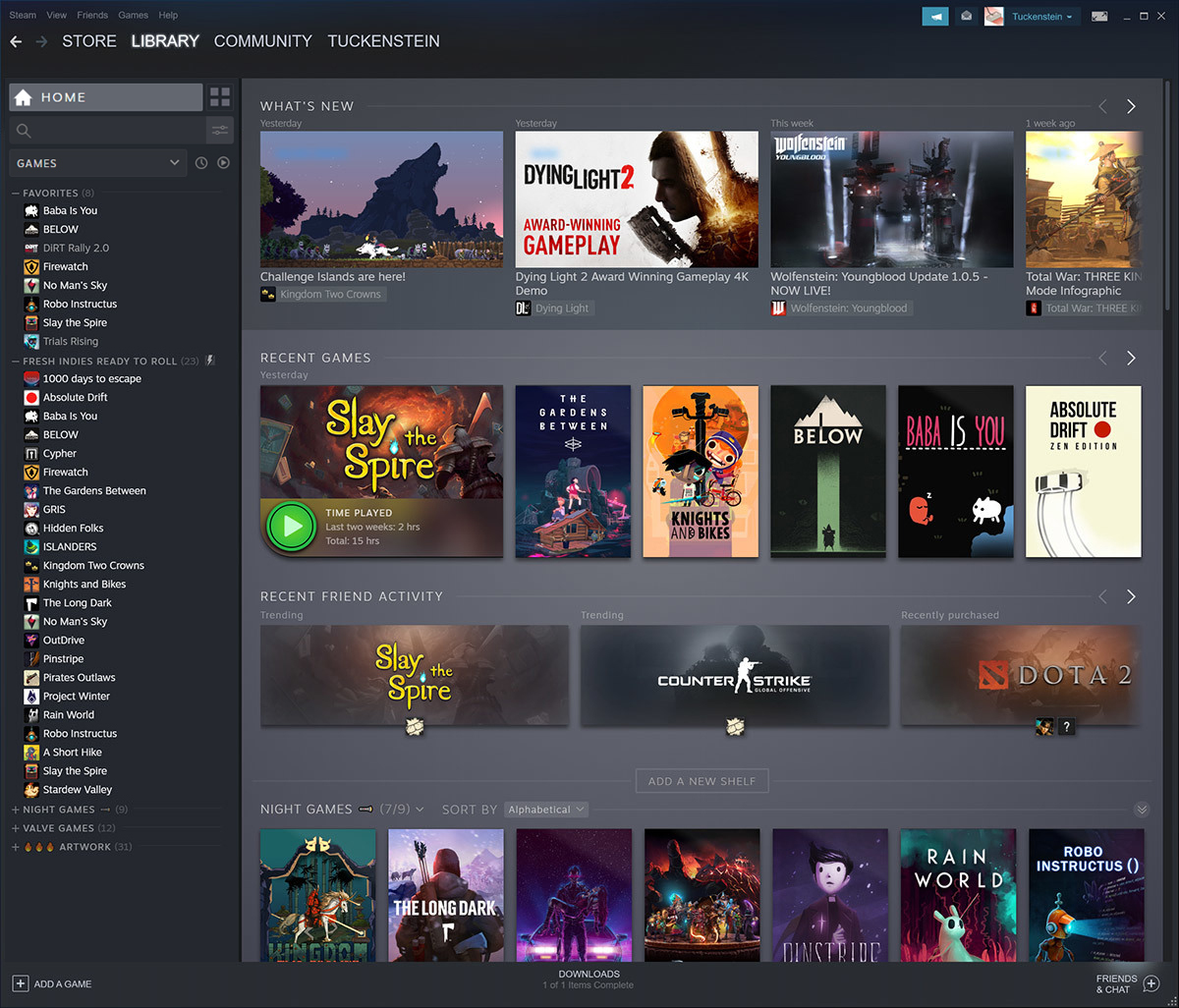 Valve、ライブラリ機能を刷新した新しい「Steam」アプリを発表