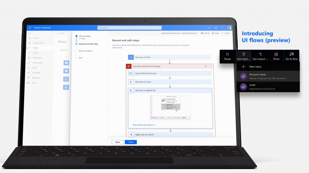 RPA技術“UI フロー”をプレビュー提供、“Microsoft Flow”は“Microsoft Power Automate”に