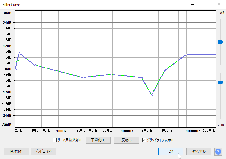 “Filter Curve”エフェクト