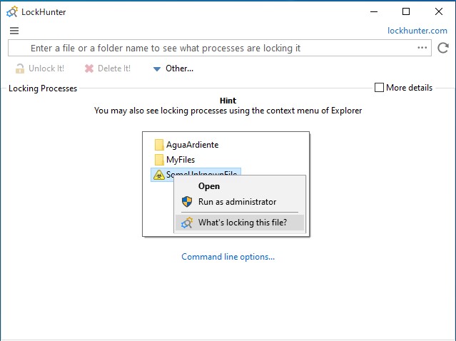 「LockHunter」v3.3.4