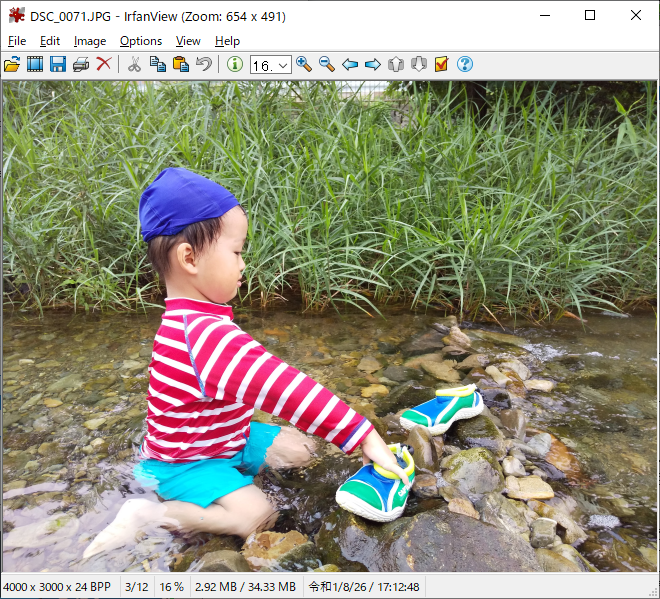 「IrfanView」v4.54