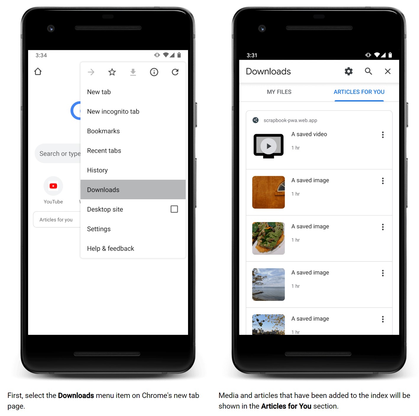 「Google Chrome 80」ベータ版で“Content Indexing”などがテスト