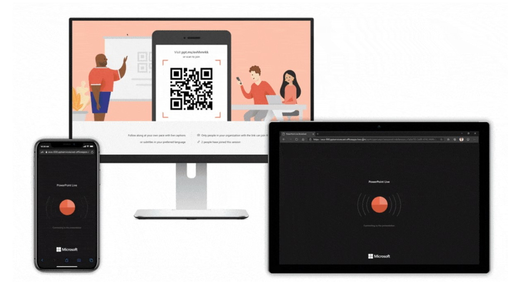 Microsoft、「PowerPoint」の新しいライブプレゼン機能を発表