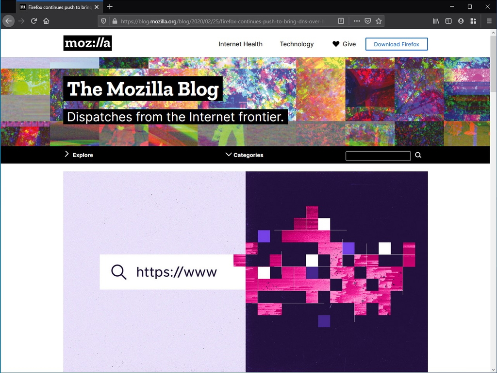 公式ブログ“The Mozilla Blog”