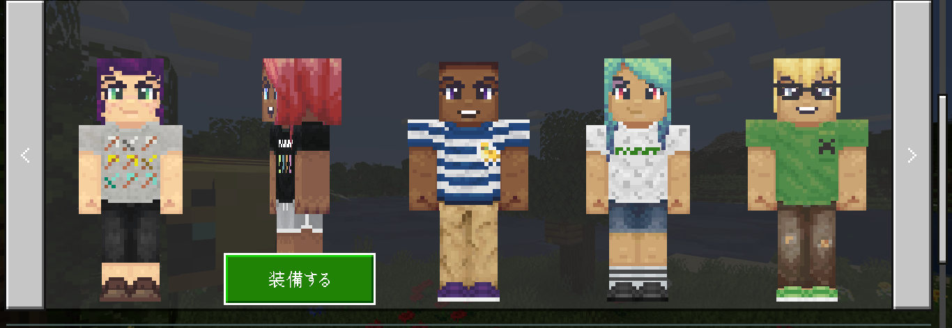 14種類のスキンを同梱