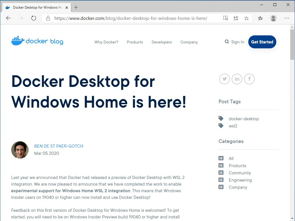 公式ブログ“Docker Engineering Blog”