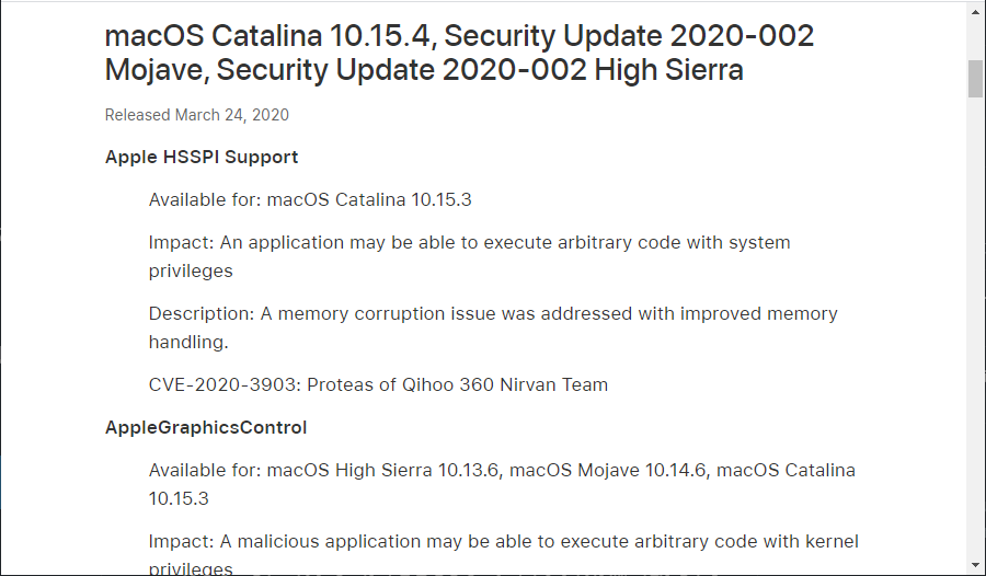 Apple、｢macOS Catalina 10.15.4｣を正式リリース
