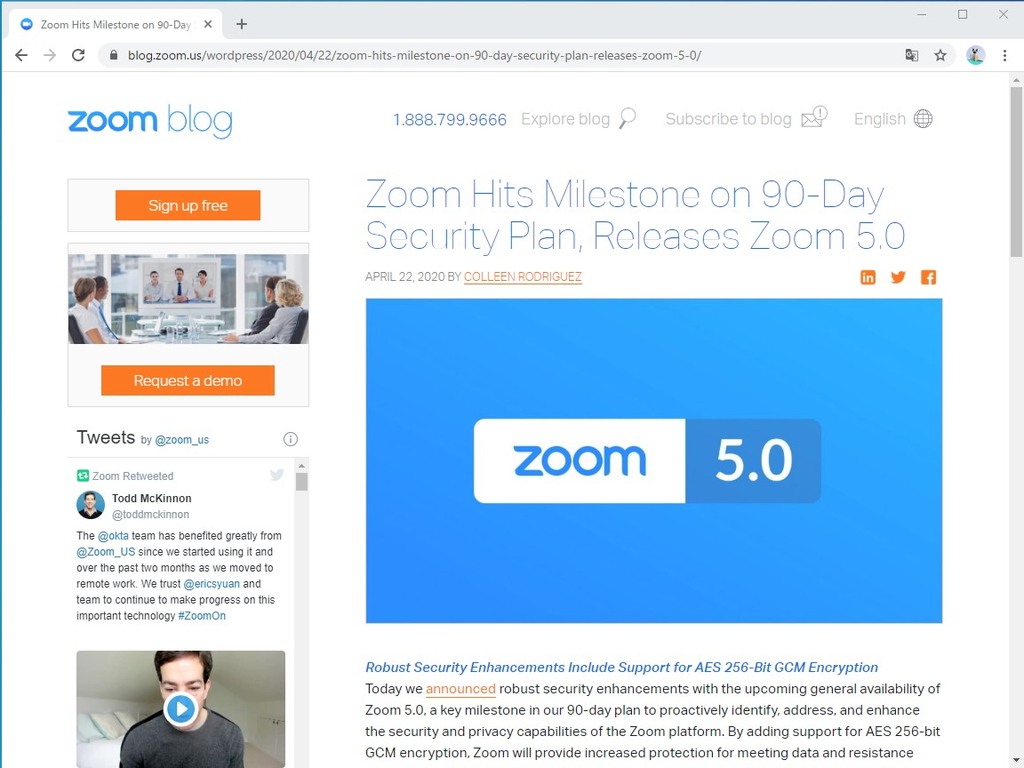 Zoom Video Communications、「Zoom 5.0」を発表