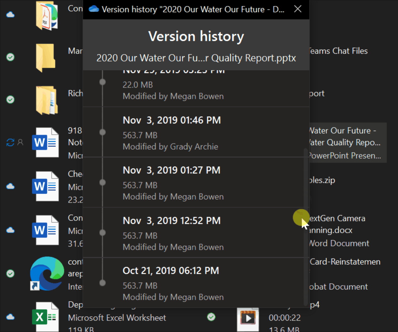 「OneDrive」ファイルのバージョン履歴が「エクスプローラー」「Finder」から確認可能に