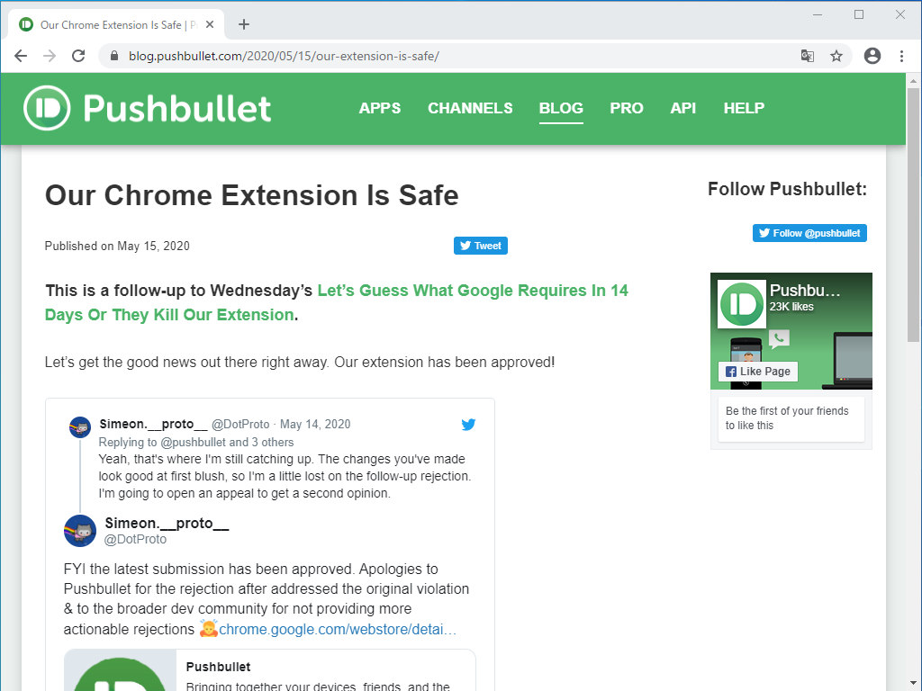 「PushBullet」の公式ブログ