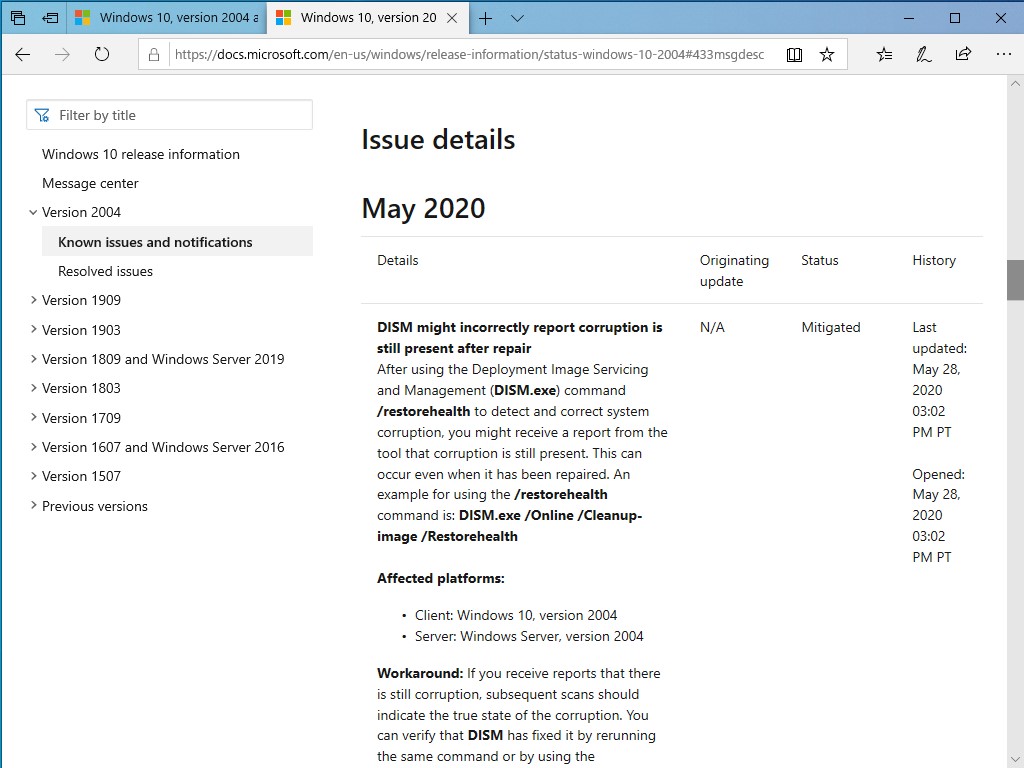 同社のサポートページ