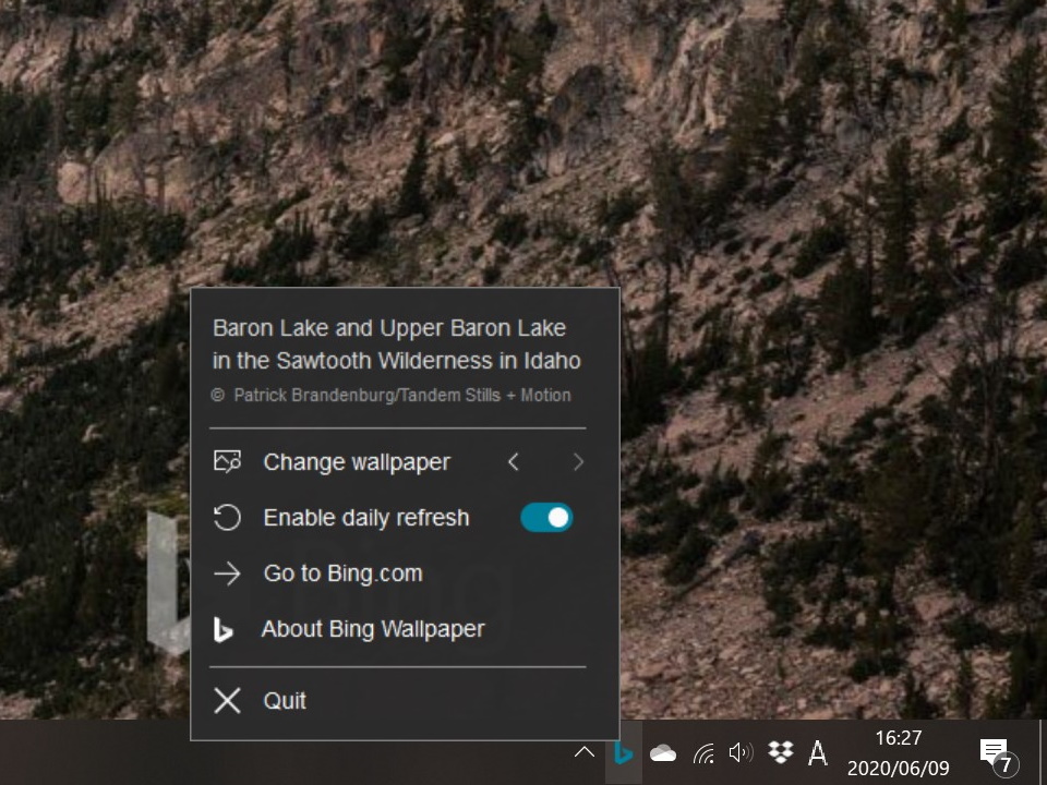 「Bing Wallpaper」v1.0.7.4
