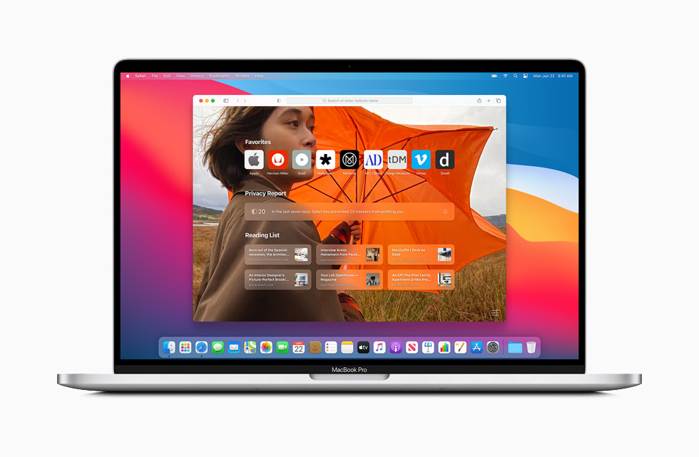 新しい「Safari」を搭載する「macOS Big Sur」