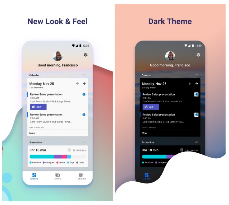 「Microsoft Launcher」v6.0