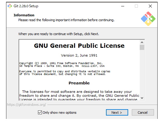 「Git for Windows」v2.28.0