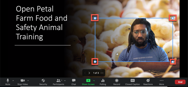 「PowerPoint」スライドをバーチャル背景として利用