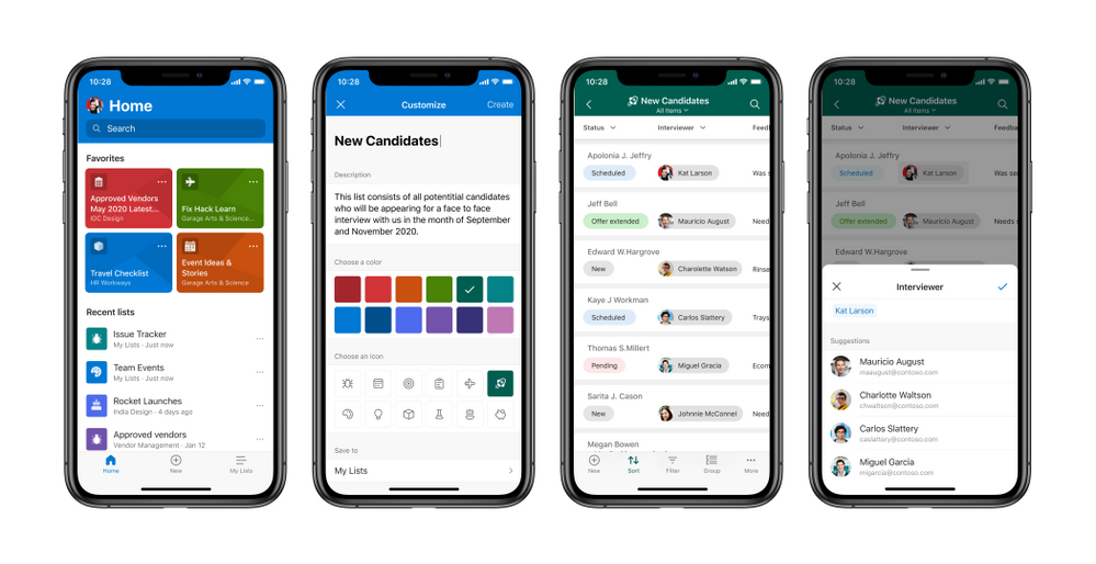 iOS版「Microsoft Lists」アプリの早期ベータ版が開始