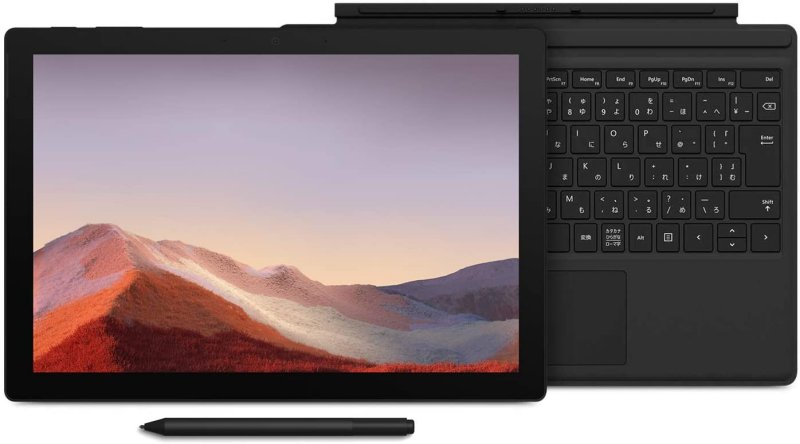 『【Microsoft ストア限定】3点セット: Surface Pro 7 (Core-i5 / 8GB / 256GB / ブラック) + 専用タイプカバー + Surface ペン』