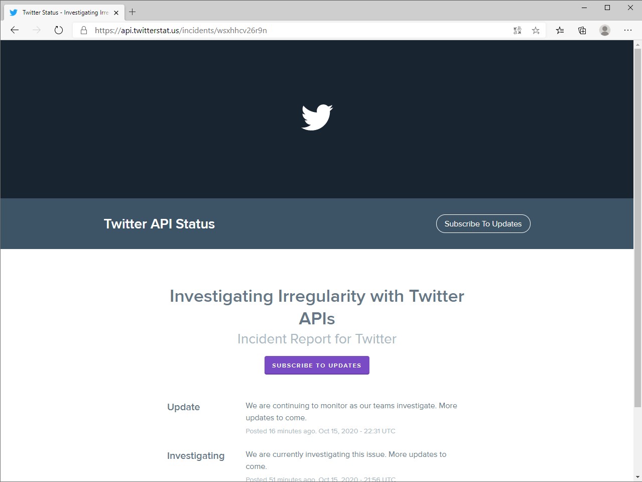 “Twitter”に障害