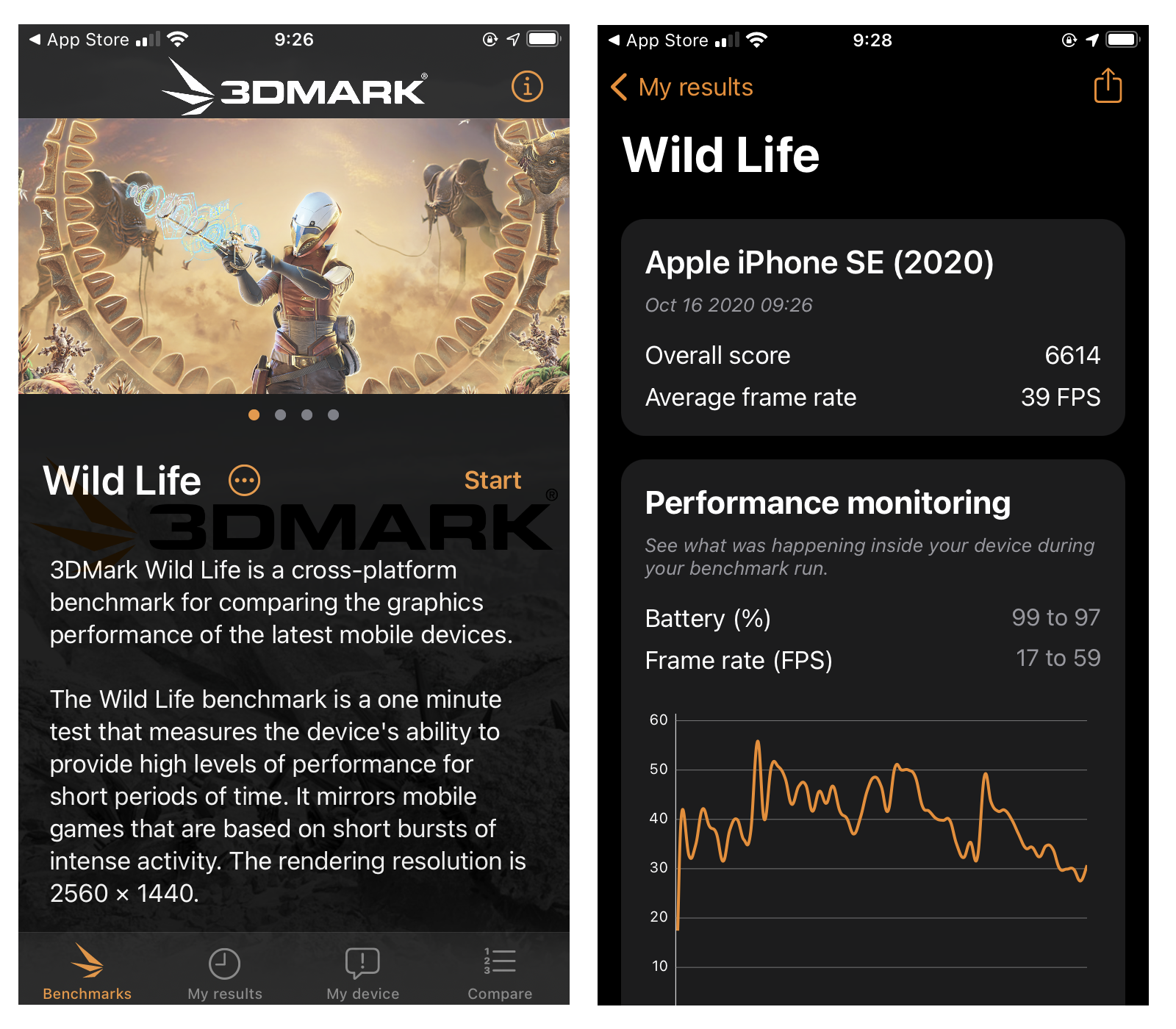 iOS版は単体アプリ「3DMark Wild Life」として“App Store”で無料配信