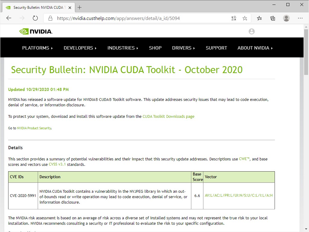 同社が公開したセキュリティ情報