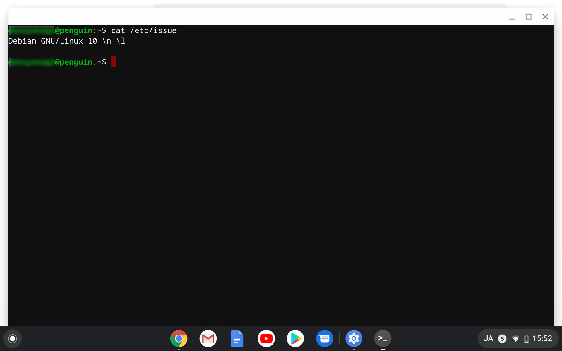 案内に従ってLinuxをインストール