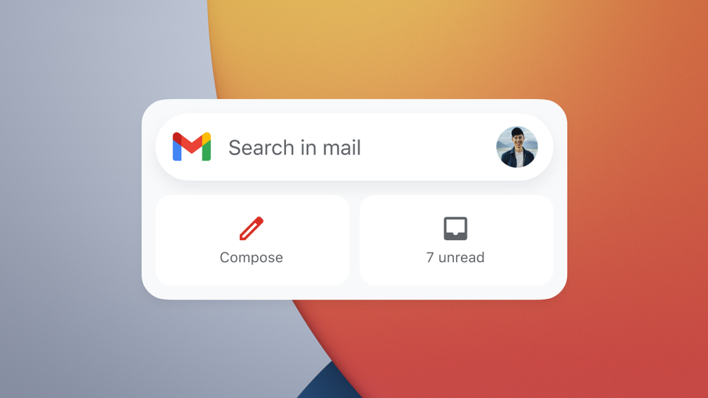 「Gmail」ウィジェット