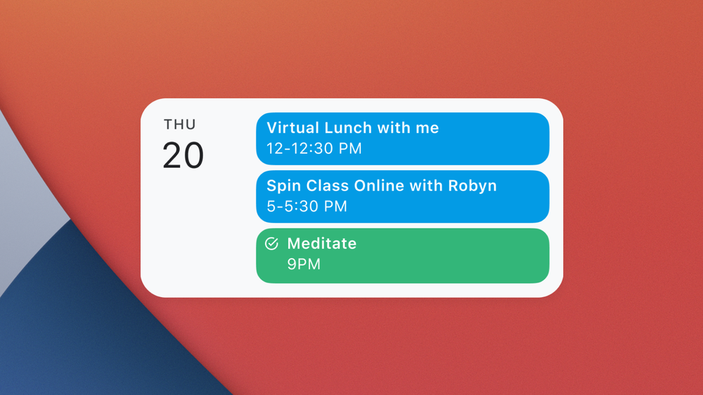 「Google カレンダー」ウィジェット