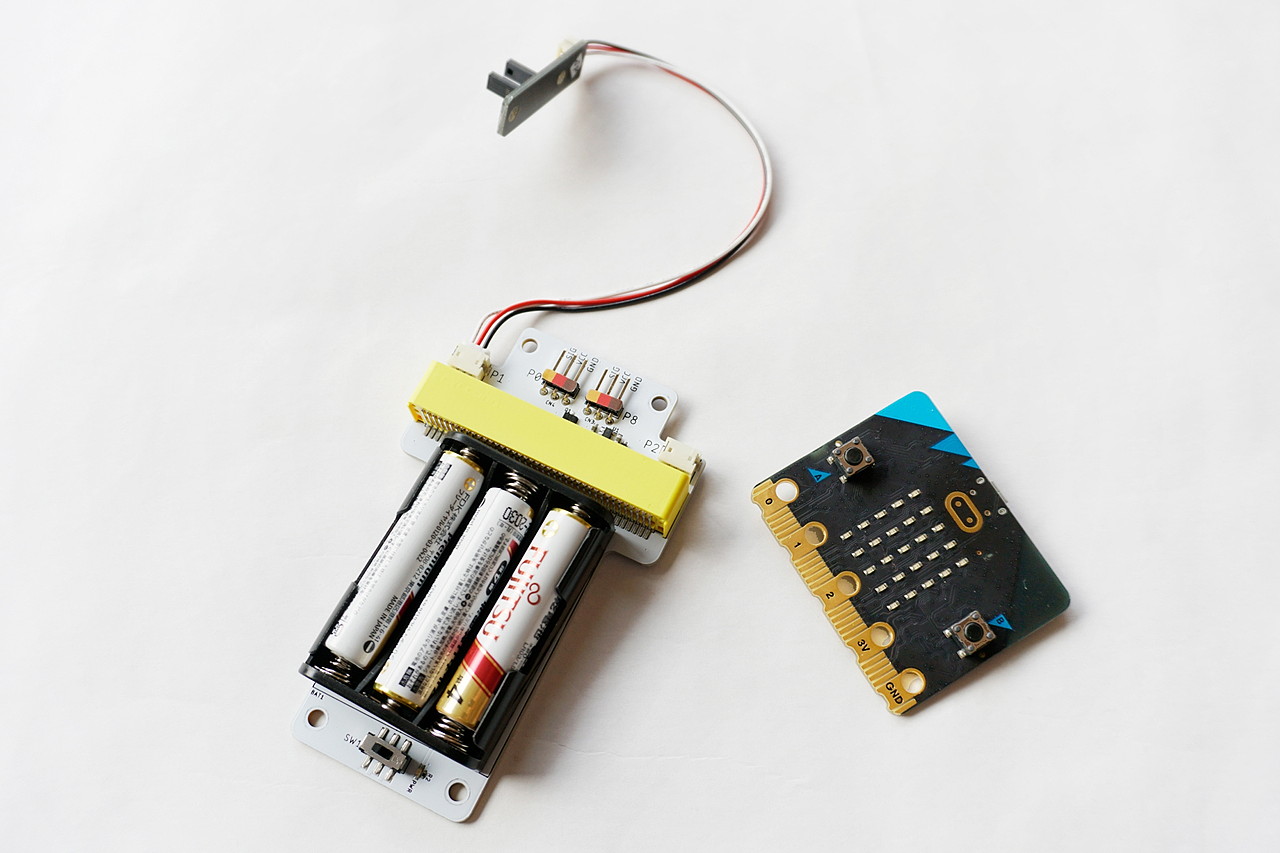 ワークショップモジュールにフォトインタラプターを接続